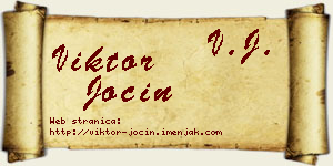 Viktor Jocin vizit kartica